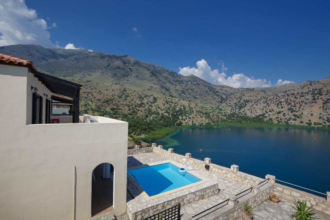 The Lakescape Villa In Kournas Dhimitrouliana Екстер'єр фото