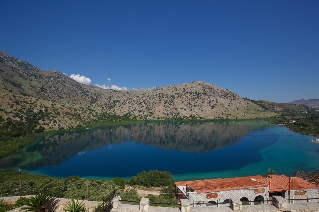 The Lakescape Villa In Kournas Dhimitrouliana Екстер'єр фото